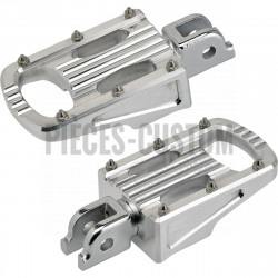 Repose-pieds-conducteur-Biltwell-Punisher-poli-Regular-pour-Softail-M8-de-2018-à-2020