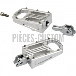 Repose-pieds-conducteur-Biltwell-Punisher-poli-XL-pour-Softail-M8-de-2018-à-2020