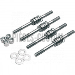 Barebacks pour Dyna FXD 1999 à 2005 et Softail FLSTF FXST 2000 à 2002 sissy bar détachable