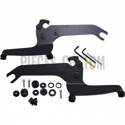 Kit de montage noir pour pare-brise Sport Softail Slim FLSL de 2018 à 2020