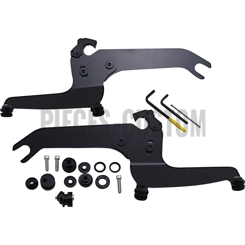 Kit de montage noir pour pare-brise Sport Softail Slim FLSL de 2018 à 2020
