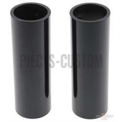 Caches-tubes-de-fourche-supérieurs-noir-pour-Dyna-de-2006-à-2017-avec-fourche-de-49-mm