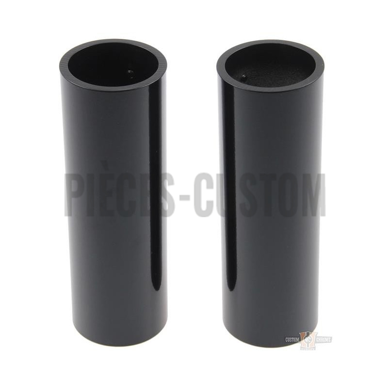 Caches-tubes-de-fourche-supérieurs-noir-pour-Dyna-de-2006-à-2017-avec-fourche-de-49-mm