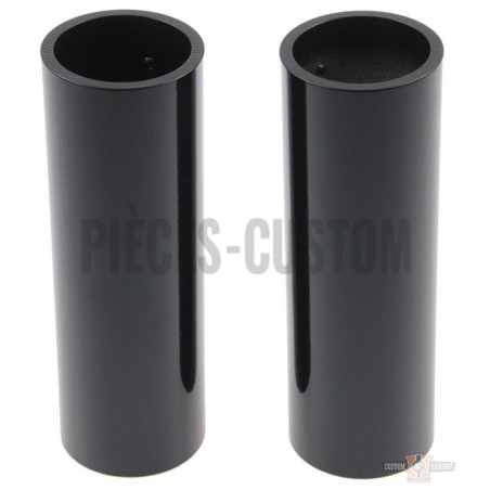 Caches-tubes-de-fourche-supérieurs-noir-pour-Dyna-de-2006-à-2017-avec-fourche-de-49-mm