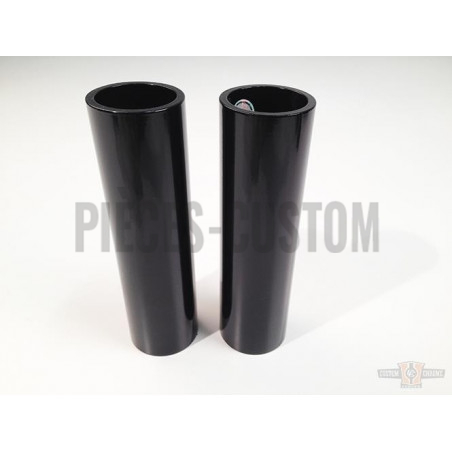 Caches-tubes-de-fourche-supérieurs-noir-pour-Softail-FXSB-de-2013-à-2017-fourche-49-mm