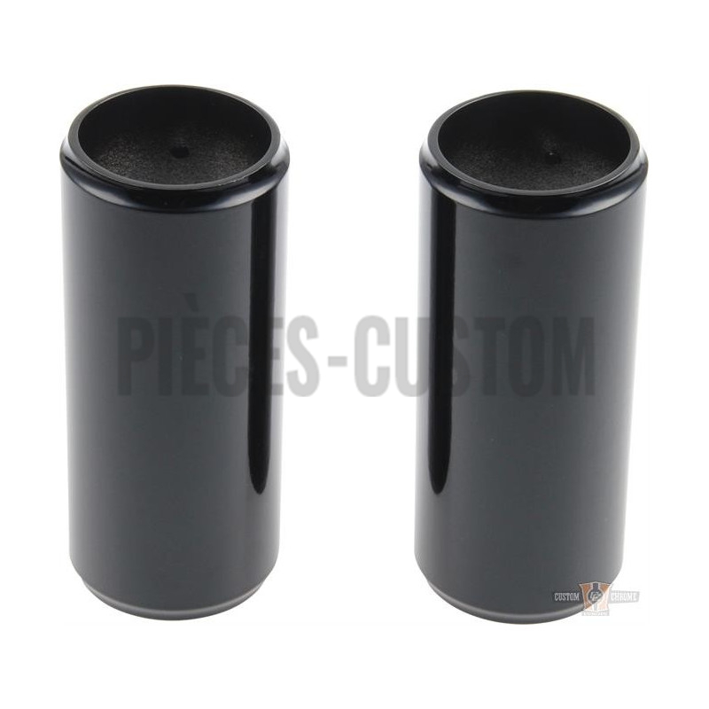 Caches-tubes-de-fourche-supérieurs-noir-pour-Softail-FXBR-de-2018-à-2020-fourche-49-mm