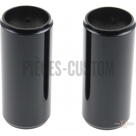 Caches-tubes-de-fourche-supérieurs-noir-pour-Softail-FXBR-de-2018-à-2020-fourche-49-mm