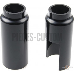 Caches-tubes-de-fourche-inférieurs-noir-pour-Dyna-de-2007-à-2017-avec-fourche-de-49-mm