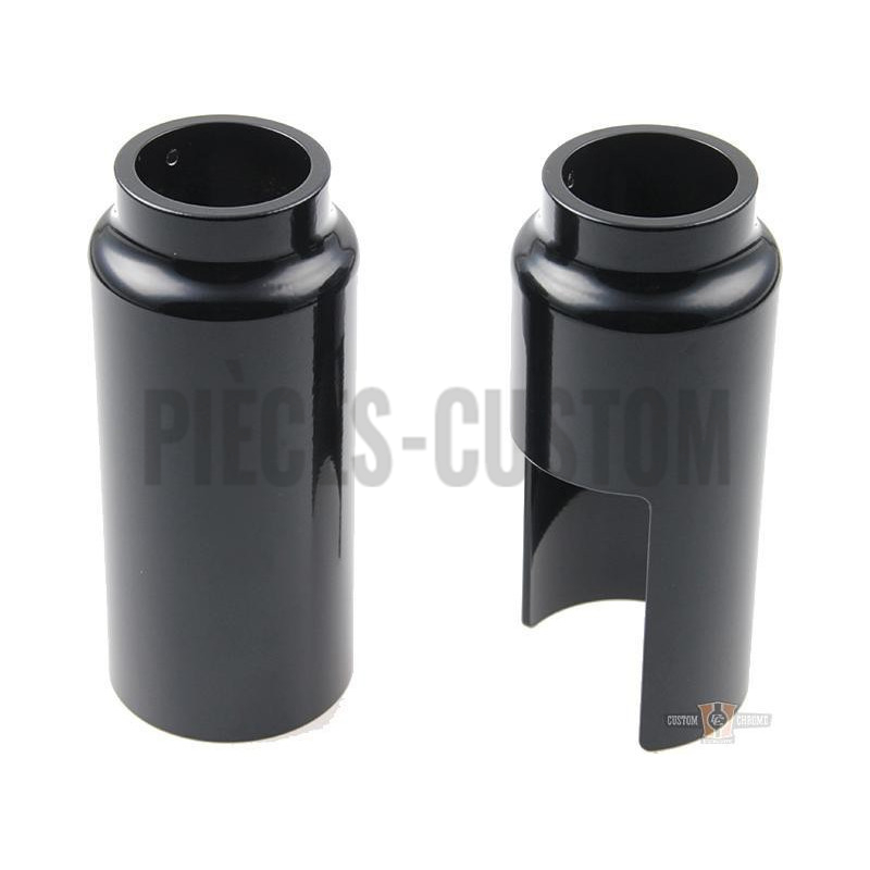 Caches-tubes-de-fourche-inférieurs-noir-pour-Dyna-de-2007-à-2017-avec-fourche-de-49-mm