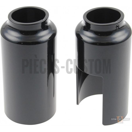 Caches-tubes-de-fourche-inférieurs-noir-pour-Softail-de-2018-à-2020-avec-fourche-de-49-mm