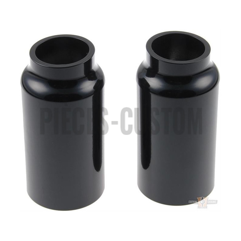 Caches-tubes-de-fourche-inférieurs-noir-pour-V-Rod-de-2002-à-2006-avec-fourche-de-49-mm