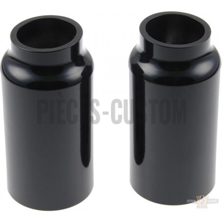 Caches-tubes-de-fourche-inférieurs-noir-pour-V-Rod-de-2002-à-2006-avec-fourche-de-49-mm