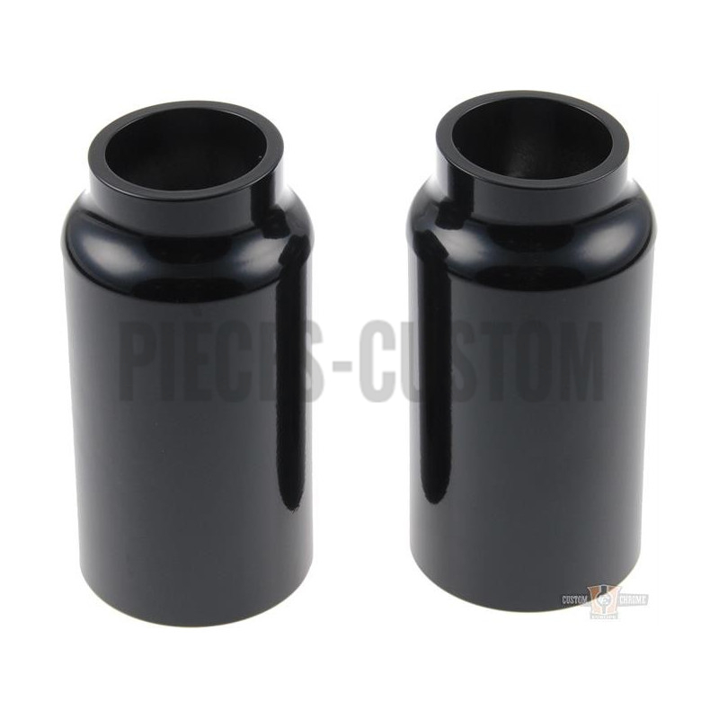 Caches-tubes-de-fourche-inférieurs-noir-pour-V-Rod-de-2007-à-2011-avec-fourche-de-49-mm