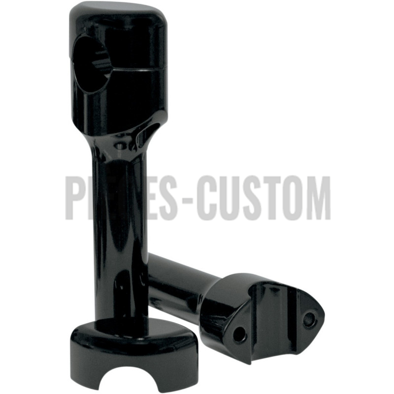 Risers-Hefty-pour-guidon-de-diamètre-32-mm-noir-brillant-hauteur-6"