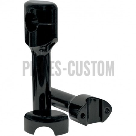Risers-Hefty-pour-guidon-de-diamètre-32-mm-noir-brillant-hauteur-6"