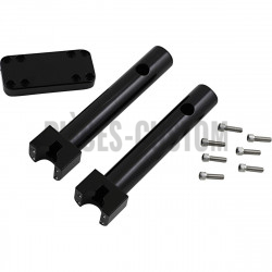 Risers-Savage-Wild-1-pour-guidon-diamètre-32-mm-noir-brillant-hauteur-10"