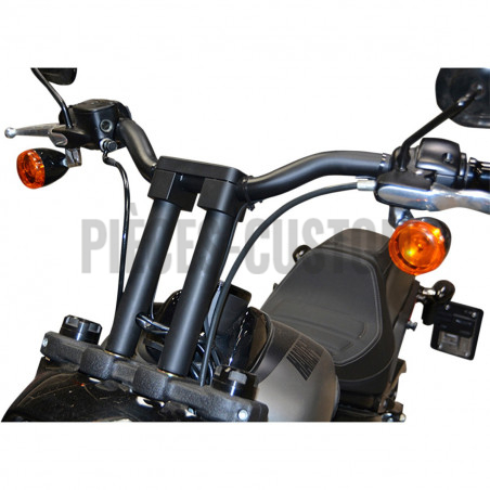 Risers Savage Wild 1 pour guidon diamètre 32mm noir brillant hauteur 10"