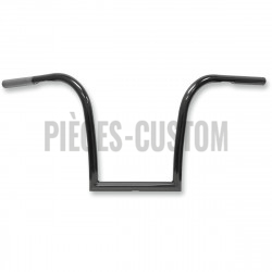 Guidon ape Hanger 1" LA Choppers nice curves Hauteur 12" finition Noir brillant