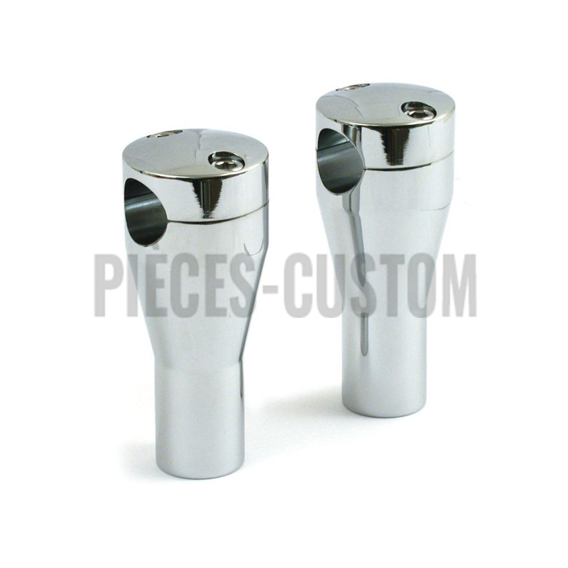 Riser Droit en Aluminium Chromé 3" 1/2