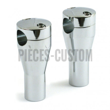 Riser Droit en Aluminium Chromé 3" 1/2