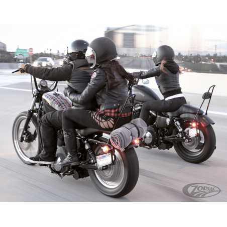 Sissy bar Burly haut Noir hauteur 51cm pour Sportster de 1996 à 2003