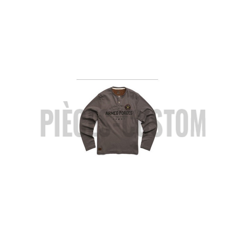 T-shirt Henley Manches Longues Gris X-Large Gap 1969 - Taille XL - Occasion Très Bon état
