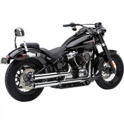 Silencieux-Cobra-NH-Series-finition-chrome-pour-Softail-de-2018-à-2020