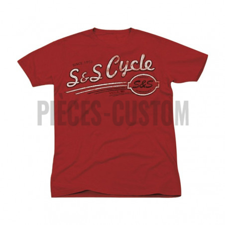 T-shirt S&S Cycle couleur Rouge