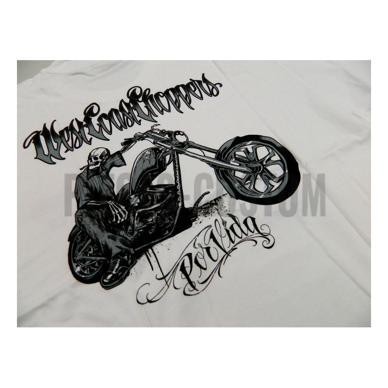 T-shirt West Coast Choppers blanc