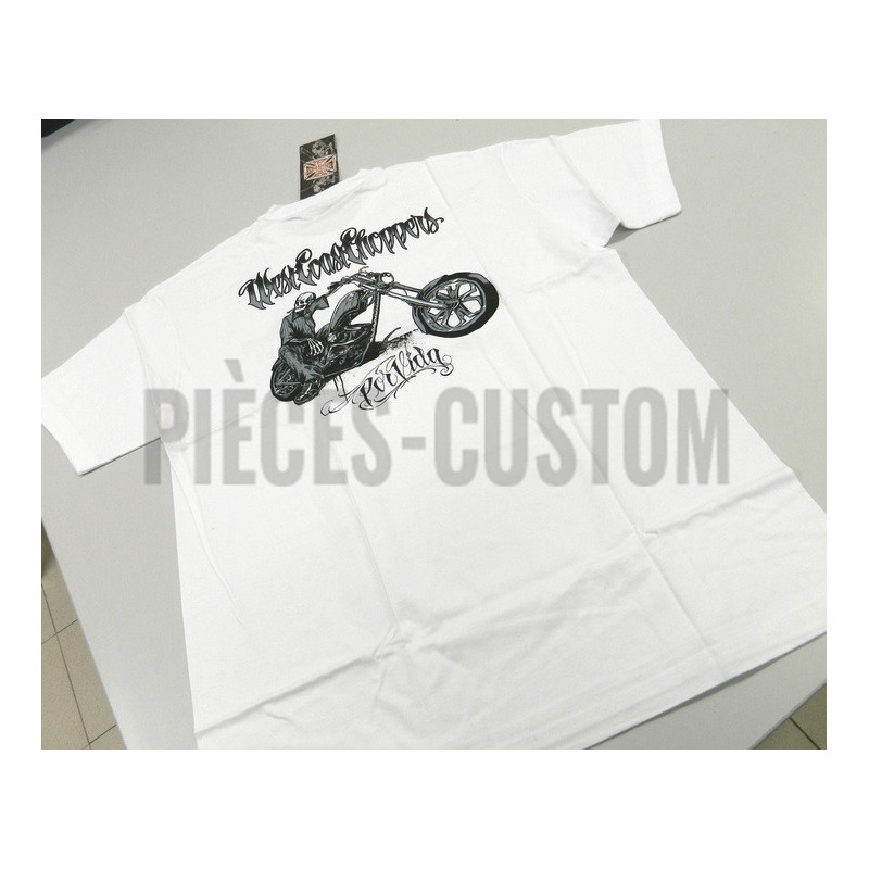 T-shirt West Coast Choppers blanc