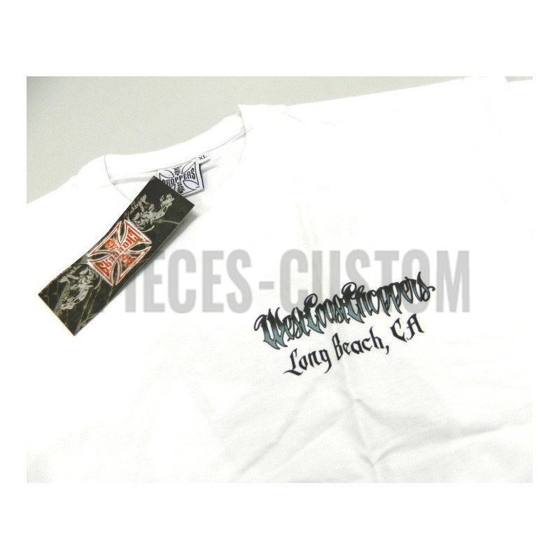 T-shirt West Coast Choppers blanc