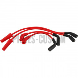 Fils de bougie 8mm rouge Accel pour modèles Softail de 2018 à 2021