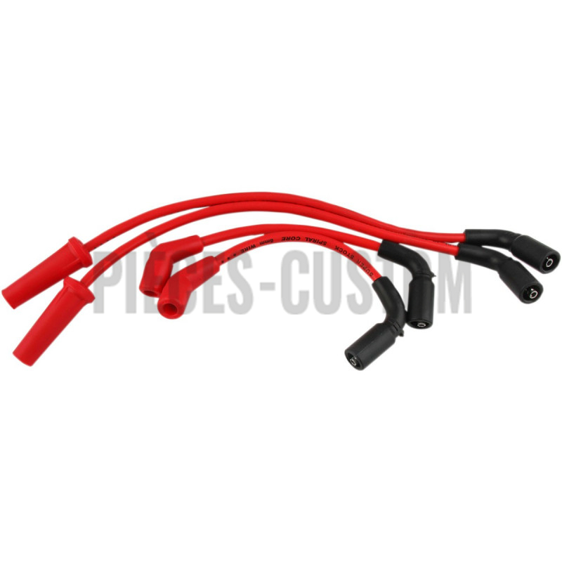 Fils de bougie 8mm rouge Accel pour modèles Softail de 2018 à 2021