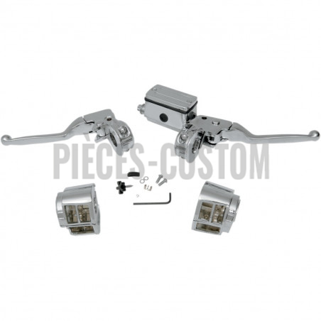 Kit maître cylindre 5/8 sans boutons Big Twin Sportster 1982 à 1995 simple disque
