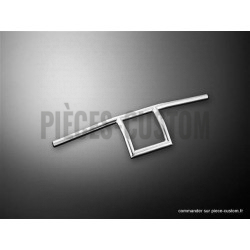 Guidon square de diamètre 22mm chromé