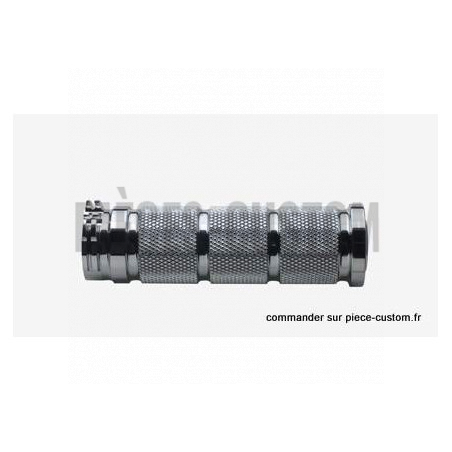Paire De Poignées Moto Universelles 25mm - Aluminium Et Caoutchouc Antidérapant Pour Guidon