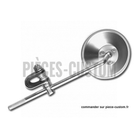 Rétroviseur-Custom-rond-avec-collier-Finition-chromé