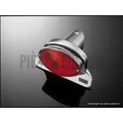 Feu Cateye avec Support de Plaque Chromé