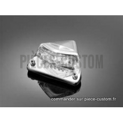 feu à Led chromé avec support de plaque